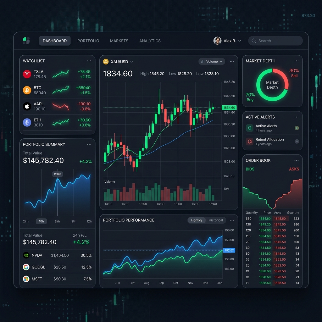Premium Drag-and-Drop Dashboard